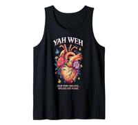 Yahweh Nuestro Mismo Aliento Habla su Nombre Biblia Flores pulmonares Camiseta sin Mangas