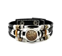 YAIEWNE Diseño Del Signo Piscis, Estilo Steampunk, Brazalete Étnico Musical Hecho A Mano, Accesorio De Amistad, Regalo De Cumpleaños O Navidad.