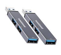 YaimhSound - Concentrador USB de 3 puertos, mini concentrador USB, adaptador USB a USB, pequeño 1 en 3 salidas USB 3.0 + 2 divisores USB 2.0 para laptop, PC, Xbox, Keyborad, mouse, unidad flash, SSD