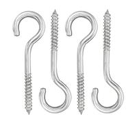 YAIRMIS Paquete de 4 pernos de ojo de gancho de acero inoxidable 304 de 5 pulgadas, adecuados para estantes de remo, hamaca, toldo, silla colgante, silla columpio, cable fijo, cadena, cesta colgante