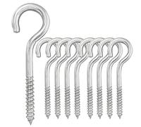 YAIRMIS Paquete de 8 pernos de ojo de gancho de acero inoxidable 304 de 5 pulgadas, adecuados para estantes de remo, hamaca, toldo, silla colgante, silla columpio, cable fijo, cadena, cesta colgante