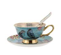 YAIUNHIQ Tazas de té de porcelana fina china, taza de café y platillo, servicio de vajilla, taza de café de porcelana, taza de té de cerámica,A