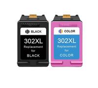 YAJBHnzpt 302xl Reemplazo del Cartucho de Tinta para 302 302 Compatible con Suministros de Impresora Deskjet 2130 1110 1111 3630 Officejet 4510 4520 3830 para el número de Pieza 302xl(2pcs)
