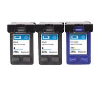 YAJBHnzpt Cartucho de Tinta 27XL 28XL reemplazo para 27 28 XL Compatible con Deskjet 450 450CI 5550 3420 3520 3550 3650 3740 3845(2BK 1COLOR)