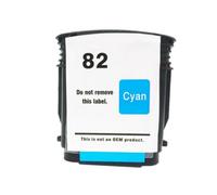 YAJBHnzpt Cartucho de Tinta 82 82XL CH565A C4911A C4912A C4913A Compatible con Impresora Designjet 510 510ps(1PC-Cyan)