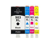 YAJBHnzpt Cartucho de Tinta 903XL Compatible con impresoras Officejet Pro 6950 6960 6961 6963 6964 6965 6966(1SET)