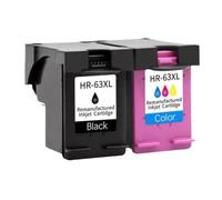 YAJBHnzpt Cartucho de Tinta Compatible 63XL para Impresora Deskjet 2130 2131 3630 4650 4652 4654 4655 5220 5230 5252 5255(1 Set)