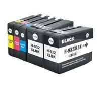 YAJBHnzpt Cartucho de Tinta Compatible 932XL 933XL para Officejet 6100 6600 6700 7110 7610 7612 7510 7512(1SET 2BK C M Y)