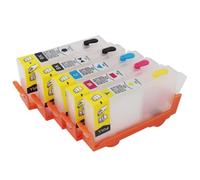 YAJBHnzpt Cartucho Recargable de 5 Piezas para Cartucho de Tinta 564 con Chip Compatible con los Modelos de Impresora PhotosmartPlus B209a B210a 3522 5510 5511 B109a 564