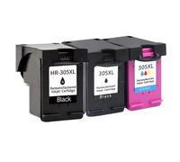 YAJBHnzpt Compatible con los Modelos de Impresora DeskJet 2710 2720 4110 4120 4130 6010 para 305 XL 305 305xl 305XL Reemplazo de Cartucho de Tinta para el número de Pieza 305XL(2Black 1Color)