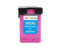 YAJBHnzpt Compatible con Suministros de Impresora 302 302XL DeskJet 1110 2130 4520 NS45 Officejet 3630 3639 5200 Reemplazo para Cartucho de Tinta 302(1Pcs Color)