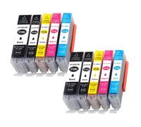 YAJBHnzpt Compatible con Suministros de Impresora 570 571 PGI-570 CLI-571 Reemplazo para el número de Pieza MG5750 MG5751 MG5752 MG6850 TS6050 TS5050 TS5051(10 Pcs)