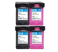 YAJBHnzpt Reemplazo de Cartucho de Tinta 652XL para 652 XL Compatible con los Modelos de Impresora Deskjet 1115 1118 2135 2136 2138 3635 3636 3835 4535(2SET)