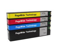 YAJBHnzpt Reemplazo para Cartucho de Tinta 973X 973XL Compatible con Suministros de Impresora PageWide Pro 352dw 452dn 452dw 377dw 477dn 477dw 577dw(One Set - 4 PCS)