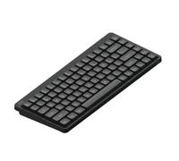 YAJBHnzpt Teclado 84 75% Intercambiable en Caliente, mecánico inalámbrico, Perfil bajo con Perilla, Junta RGB montada, Compatible con Nuphy Node75 (Color: Obsidian Black)