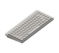 YAJBHnzpt Teclado 84 75% Intercambiable en Caliente, mecánico inalámbrico, Perfil bajo con Perilla, Junta RGB montada, Compatible con Nuphy Node75 (Color: Vintage White)