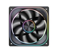 YAJBHnzpt Ventilador con Cubierta 12V 4PIN PWM 5V 3PIN ARGB 12cm Compatible con computadora de Escritorio chasis CPU radiador de Agua (Color: ZA-120B)