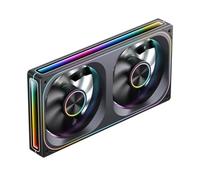 YAJBHnzpt Ventilador con Cubierta 12V 4PIN PWM 5V 3PIN ARGB 12cm Compatible con computadora de Escritorio chasis CPU radiador de Agua (Color: ZA-240B)