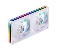 YAJBHnzpt Ventilador con Cubierta 12V 4PIN PWM 5V 3PIN ARGB 12cm Compatible con computadora de Escritorio chasis CPU radiador de Agua (Color: ZA-240W)