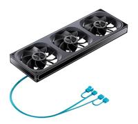 YAJBHnzpt Ventilador con Cubierta 12V 4PIN PWM 5V 3PIN ARGB 12cm Compatible con computadora de Escritorio chasis CPU radiador de Agua (Color: ZA-360BR)