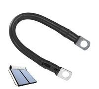 Yajimsa batería Calibre 2 | Cables batería 2 AWG con terminales Anillo, Cables Tierra,Cables batería para energía Positiva Negativa, RV, Motocicleta, energía Solar