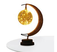 Yajimsa la Noche | Lámpara LED,Lámpara Luna Hierro Forjado Lámpara luz Nocturna para niños, lámpara Luna Colgante Noche mágica, Regalo Recuerdo