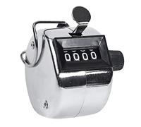 Yajimsa Paso Carcasa Metal - Contador Manual Caja Metal - Personas Manual 0 a 9999 Herramienta conteo números para Stitch, Walking, People Flow, Golf y Row