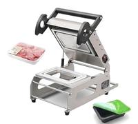 YAJJL Selladora Térmica Semiautomática para Bandejas De Comida Comerciales con Ajuste De Temperatura De 0-200 °C Y Velocidad De Envasado De 7 a 8 Veces por Minuto para Envases De Comida para Llevar