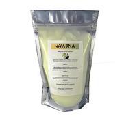 Yajna Manteca de karité africana orgánica cruda pura, hidratante natural sin refinar para la cara, el cabello corporal grado A, cremas, bálsamos, lociones, jabones, hidrata la piel seca, 1 libra, 450
