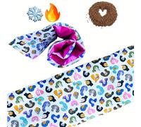 YAJOI WomenHug - Bolsa de agua caliente seca XXL 70 x 20 cm con semillas de lino orgánicas - Diseño Girl Power - Alivio natural reglas - Espalda, relajación - Fabricada en Francia - Funda lavable