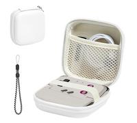 YAJOJO Funda de transporte para GameSir Pocket Taco Bluetooth Mobile Gaming Controller con cordón, funda rígida con bolsillo para GameSir Pocket 1 y accesorios, a prueba de golpes (blanco)