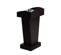 Yajuer Atril De Madera, Plataforma Portátil para Conferencias Y Discursos con Almacenamiento, Atriles Y Podios para Restaurantes, Iglesias Y Seminarios(Black)