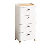 Yajuer Cómoda Alta, Cómoda Blanca con Cajones, Mesita De Noche para Dormitorio, Mesita De Noche, Mesita De Noche Vertical para Pasillo De Dormitorio(42 * 32 * 80cm)