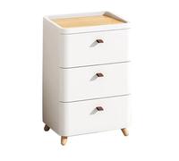 Yajuer Cómoda Alta, Cómoda Blanca con Cajones, Mesita De Noche para Dormitorio, Mesita De Noche, Mesita De Noche Vertical para Pasillo De Dormitorio(42 * 32 * 62cm)