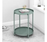 Yajuer Mesa Auxiliar De Noche, Mesita De Noche Alta, Estantería Pequeña, Estante De Almacenamiento para Mesita De Noche Simple para Dormitorio, Sala De Estar(Green)