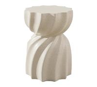 Yajuer Mesa Auxiliar para Exteriores, Mesas Auxiliares para Patio, Mesa Auxiliar Pequeña Y Liviana, Taburete De Jardín Y Soporte para Plantas para Patio, Jardín, Sala De Estar(Beige)