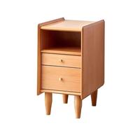 Yajuer Mesitas De Noche, Juego De 2, Mesitas De Noche con Patas De Madera Maciza, Mesita De Noche De Madera, Mesita De Noche para Dormitorio, Sala De Estar, Estudio(Wood,30 * 35 * 55.5cm)