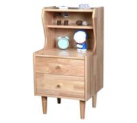 Yajuer Mesitas De Noche Modernas De Madera Maciza, Mesita De Noche para Dormitorio con 2 Cajones De Madera, Mesita De Noche Pequeña, Mesita De Noche para Dormitorio, Sala De Estar(40 * 38 * 76.5cm)