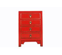 Yajutang Cajonera china armario de noche chino madera maciza China rojo