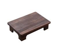 Yajuyi Mesa de Centro Baja de Madera, Escritorio Bajo, Soporte para Plantas, Taburete Multifuncional Elegante, Mesa Tatami para Balcón, Alféizar de Ventana, MarrÓn, 50x28x10cm