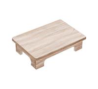 Yajuyi Mesa de Centro Baja de Madera, Escritorio Bajo, Soporte para Plantas, Taburete Multifuncional Elegante, Mesa Tatami para Balcón, Alféizar de Ventana, Color Natural, 50x28x10cm