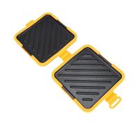 Yajuyi Microondas Sandwichera Grill, Tostadora de Sándwiches con Material de Silicona y Metal Extraíble, Tostadora Multifunción para Sandwiches, Pan Tostado Waffles y Postres, Amarillo