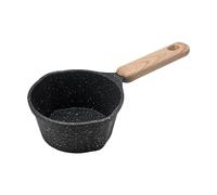 Yajuyi para Leche, Olla para Sopa, Calentador de Leche para Café, de Cocina de 280 Ml, Pequeña Antiadherente para Cocinar Al Aire Lib, negro, Individual