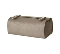 Yajuyi Porta Pañuelos Rectangular Cubierta Organizadora de Pañuelos de Cuero PU Apariencia Moderna Fácil de Limpiar Adecuada para Baño Escritorio, Gris, Individual