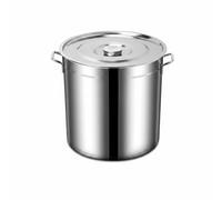 Yajuyi Recipiente de Cocción Comercial con Tapa Resistente Estructura Robusta para Preparar Cantidades de Guisos y Porridge Adecuado para Catering y, Diámetro 30cm Altura 30cm 20L