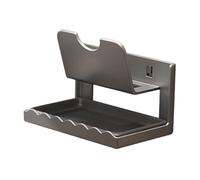 Yajuyi Soporte para Tapas Estante Organizador de Tapas Multifuncional con Base Ampliada Bandeja para Escurrir Desmontable Porta Utensilios Adecuado P, Gris 1 Nivel, tal como se describe