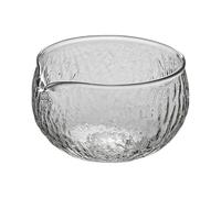 Yajuyi Tazón de Vidrio Martillado para Matcha, Accesorios de Té de Vidrio con, Herramienta de Té Transparente, Regalo para Amantes, Fa, Style a, Individual