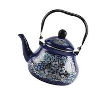 Yajuyi Tetera de Esmalte, Calentador de Agua Y Leche, Resistente con Tapa, Tetera de Esmalte Grueso, Cafetera para Restaurante, Cocina, Té Y Cerveza, 1.5l