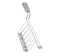 Yajuyi Toast Slice Holder Rejilla Tostado Portador de Rebanadas de Pan Soporte de Sándwich Lavado Sencillo Adecuado para Cocineros Caseros Profesion, Gris, Individual