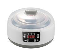 Yajuyi Yogurtera Automática Máquina Eléctrica para Yogur Griego Fermentadora Compacta con Recipiente de Acero Inoxidable Y Temporizador Ajustable Adecuada Pa